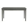 TREXM 6-piece Retro Dining Set, Minimalist Dining Table and 4 upholstered chairs & 1 bench with a shelf for Dining Room(Dark Gray)
