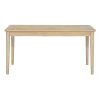 TREXM 6-piece Retro Dining Set, Minimalist Dining Table and 4 upholstered chairs & 1 bench with a shelf for Dining Room(Natural Wood Wash)