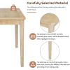 TREXM 6-piece Retro Dining Set, Minimalist Dining Table and 4 upholstered chairs & 1 bench with a shelf for Dining Room(Natural Wood Wash)