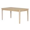 TREXM 6-piece Retro Dining Set, Minimalist Dining Table and 4 upholstered chairs & 1 bench with a shelf for Dining Room(Natural Wood Wash)