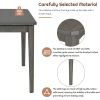 TREXM 6-piece Retro Dining Set, Minimalist Dining Table and 4 upholstered chairs & 1 bench with a shelf for Dining Room(Dark Gray)