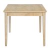TREXM 6-piece Retro Dining Set, Minimalist Dining Table and 4 upholstered chairs & 1 bench with a shelf for Dining Room(Natural Wood Wash)