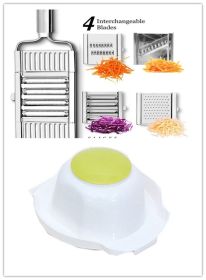 Stainless Steel Grater (Option: 4pcs set Hand guard)