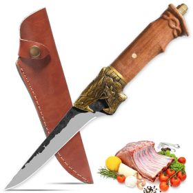 Qulajoy Boning Knife - Hand Forged Camping Knife 7Cr17MOV Blade (Option: Fillet Knife)