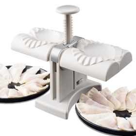 Collfa Automatic Dumpling Maker Mold Manual Ravioli Press Machine Dumpling (Color: White)